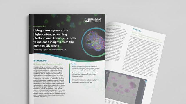 Open scientific journal featuring an article on next-generation 3D organoid screening and AI-based analysis tools. 