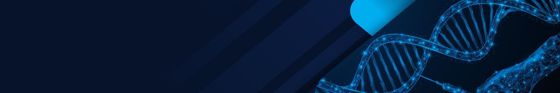 Cell and gene therapy 2026 symposium banner featuring a glowing digital DNA strand 